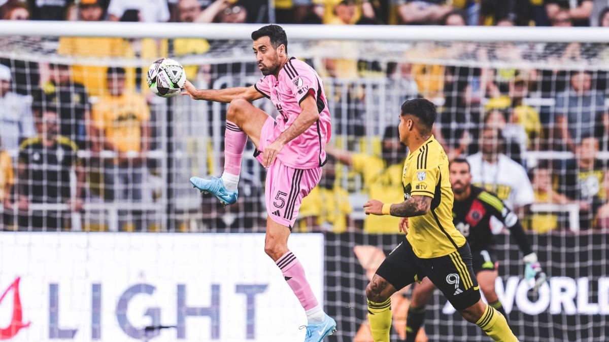 Sergio Busquets, durante el partido contra Columbus Crew