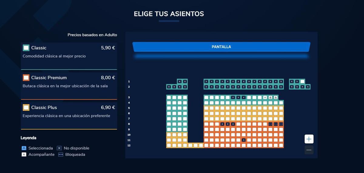 Precios variables de las entradas.