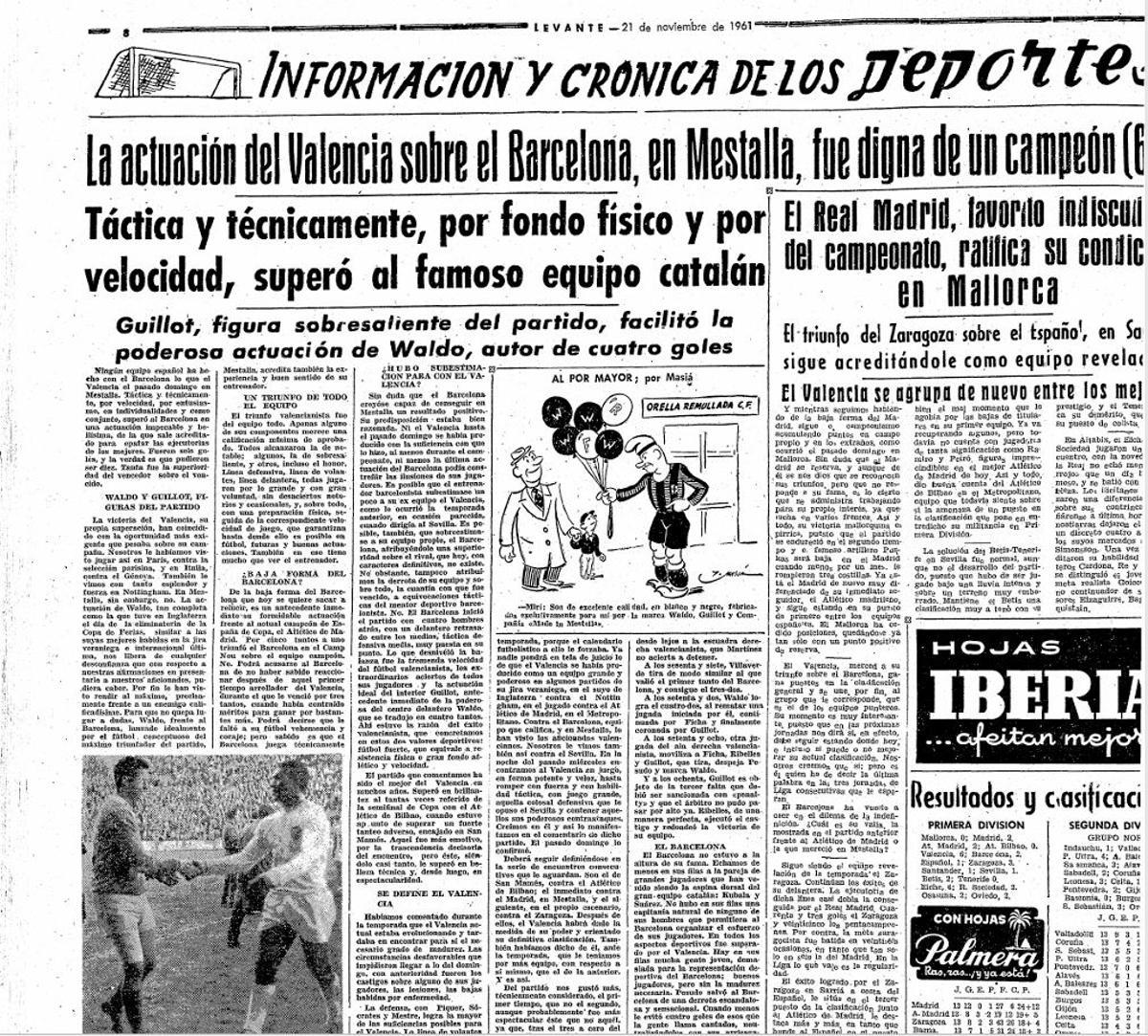 Crónica de Levante de aquella victoria ante el Barça