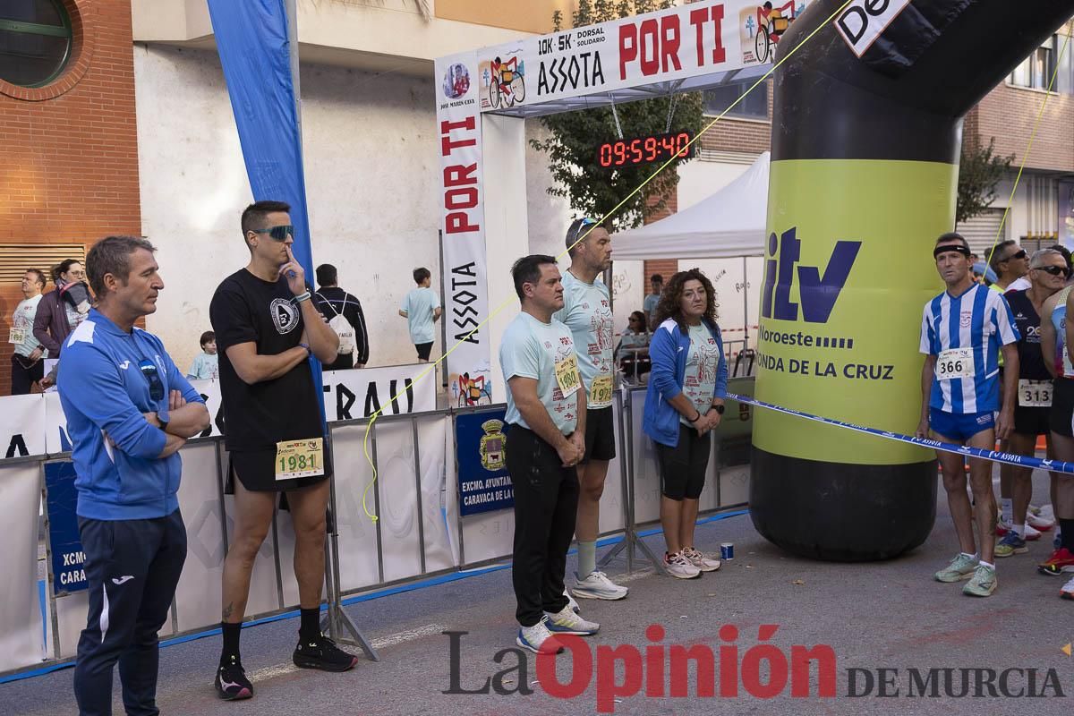 Carrera '10K Assota por ti' en Caravaca (salida y giro primera vuelta)