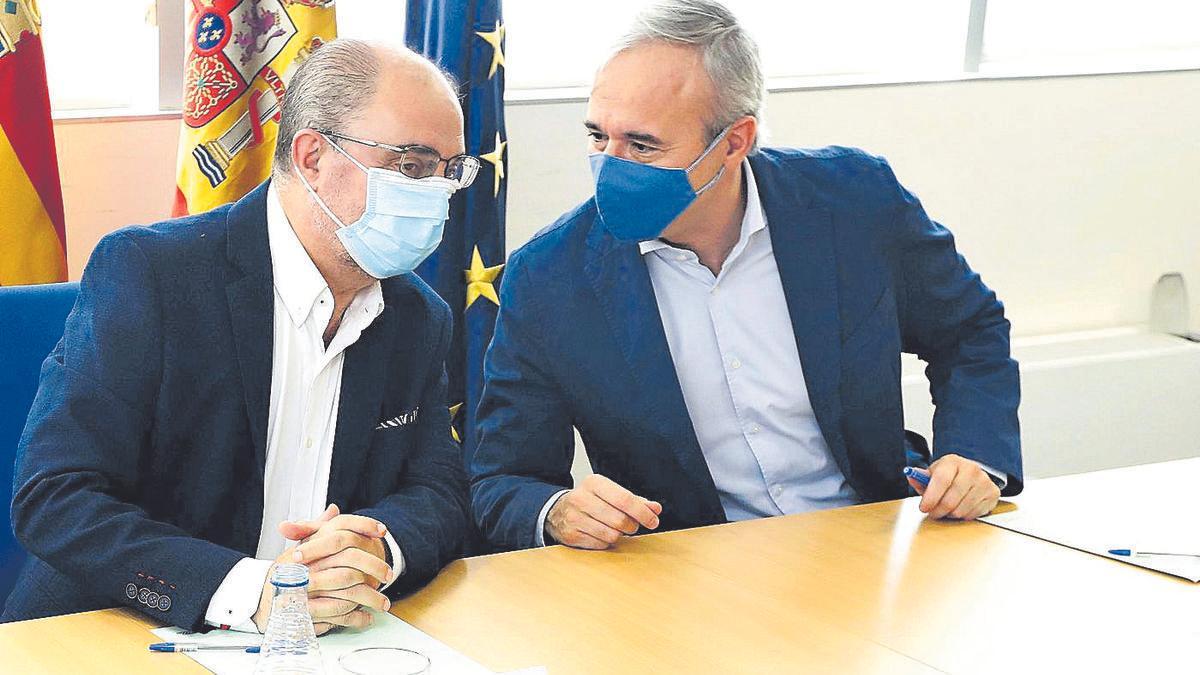 Imagen de archivo de Javier Lambán y Jorge Azcón