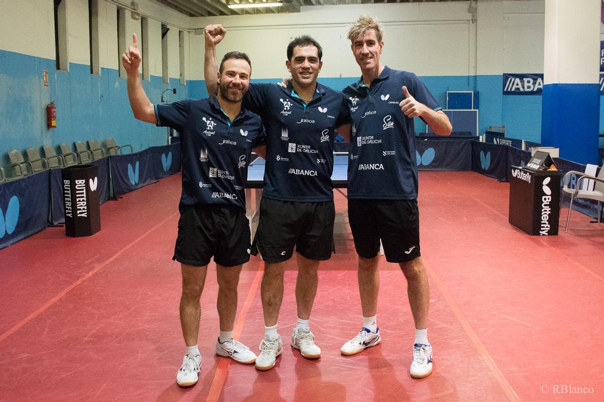 Humberto Manhani, Gastón Alto y Enio Mendes.