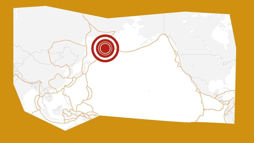 El terremoto de Rusia y el tsunami en el Pacífico, en mapas y gráficos