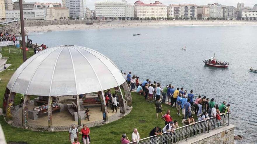 Vista de la bahía coruñesa durante la Bandeira Teresa Herrera.