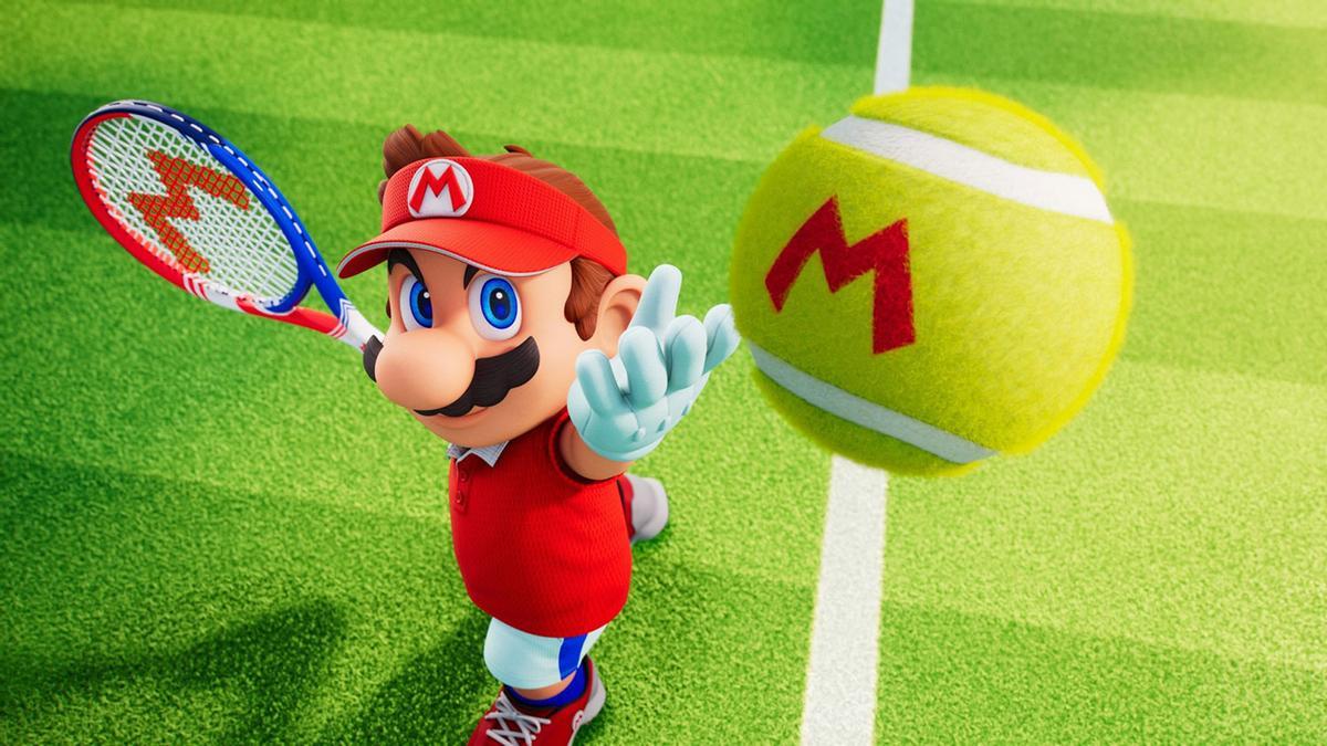 Una imagen de 'Mario Tennis Fever'.