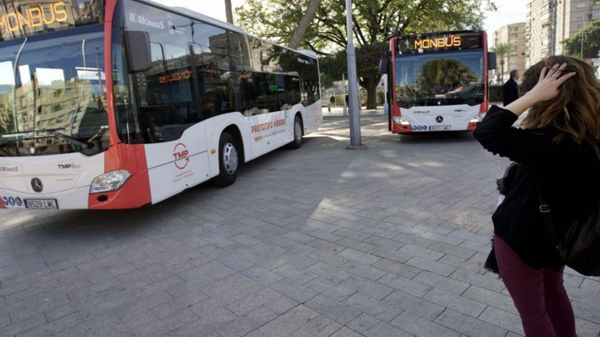 Autobuses en Murcia.