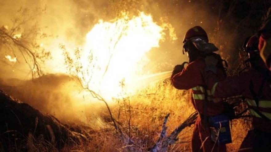 Impresionante incendio en Ávila