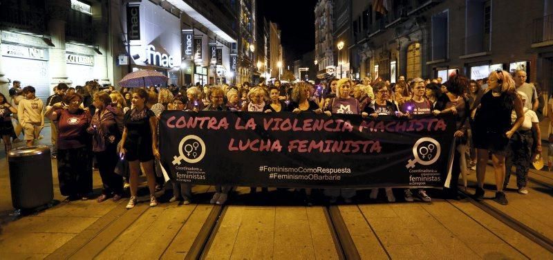 Manifestación feminista contra la violencia de género, el 20 de septiembre