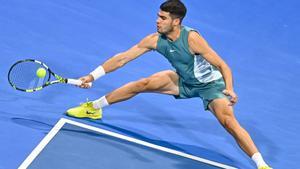 Alcaraz, durante un partido