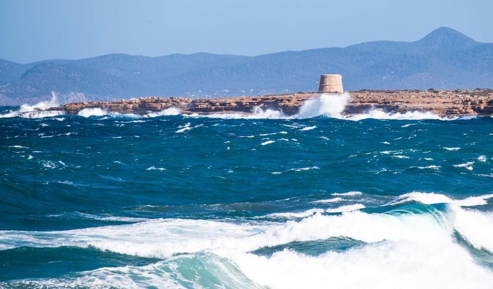 Temporal de viento en Ibiza y Formentera