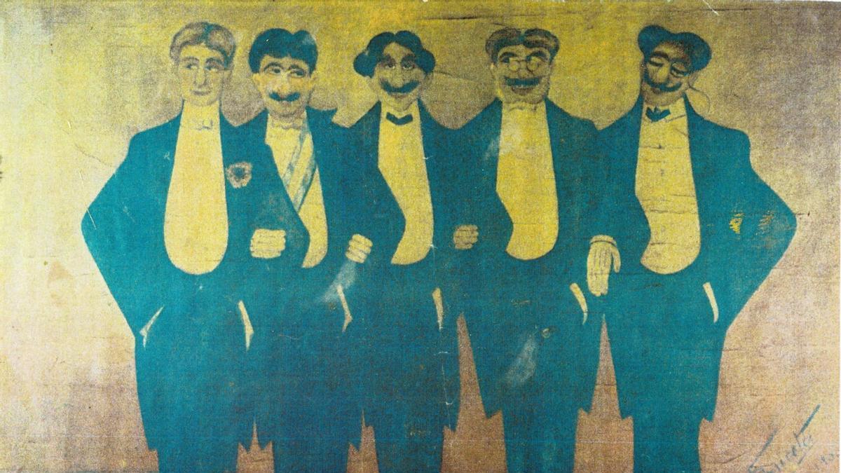 La obra sin título de Fernando Buceta donada por una particular al Concello de Cambados.