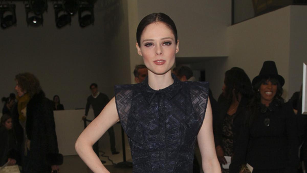 Coco Rocha en el desfile de Zac Posen en la semana de la moda de Nueva York