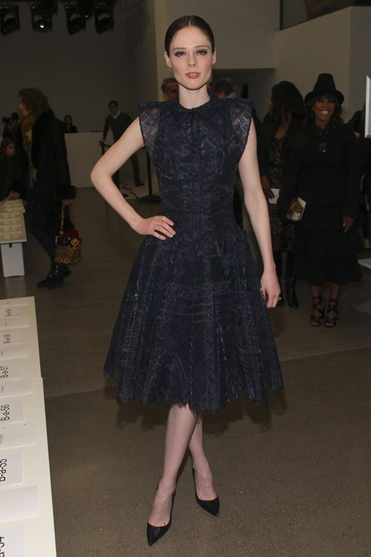 Coco Rocha en el desfile de Zac Posen en la semana de la moda de Nueva York