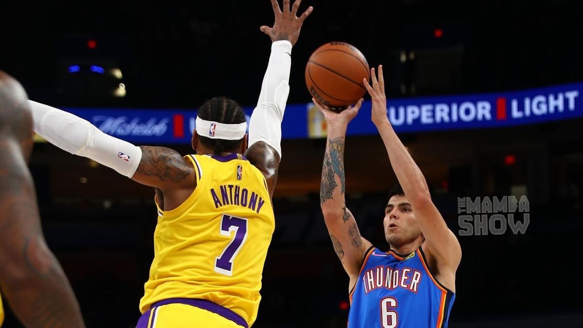 Un instante del Oklahoma City Thunder - Lakers.