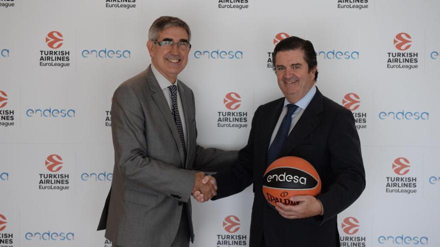 Jordi Bertomeu junto a Borja Prado, presidente de Endesa