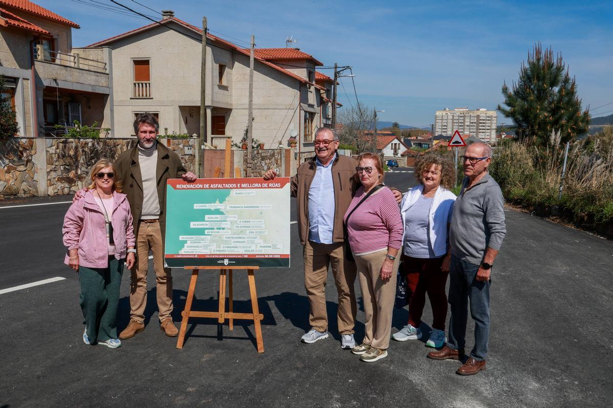 Uno de los asfaltados realizados en la calle Marxiada.