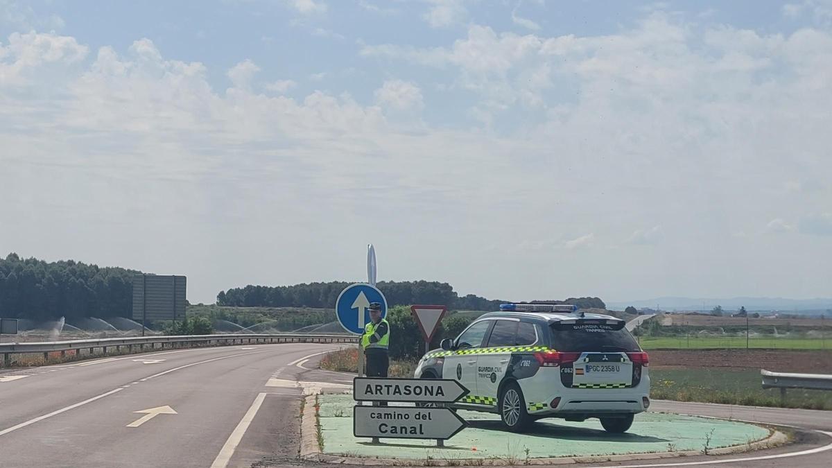 Un puesto de la Guardia Civil de Tráfico, en una imagen de archivo.