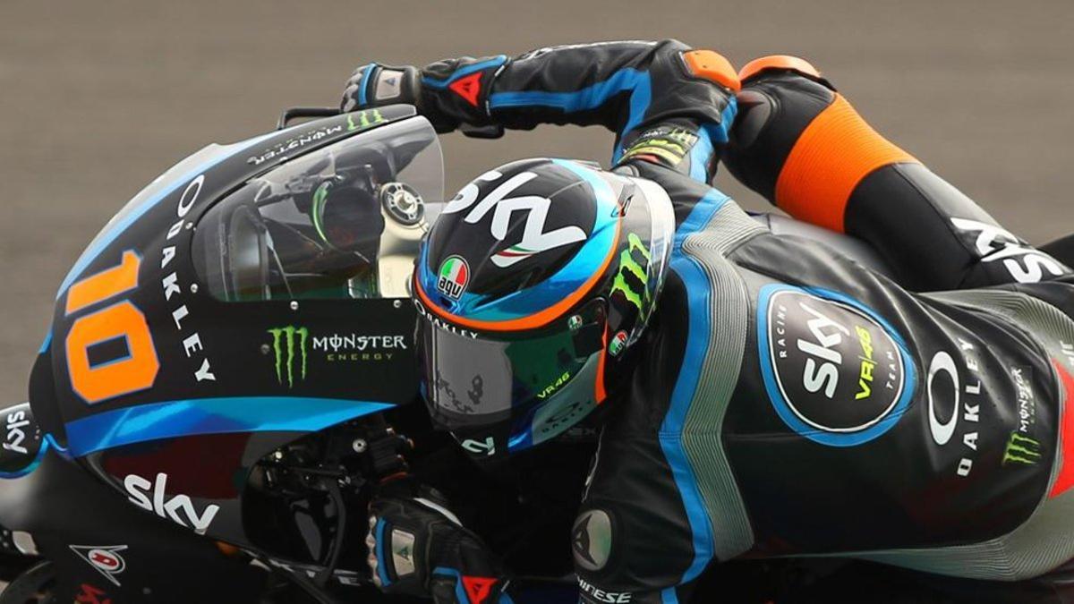 Luca Marini en acción esta temporada