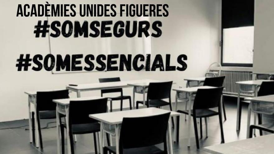 Les acadèmies privades de Figueres reivindiquen el seu dret a obrir