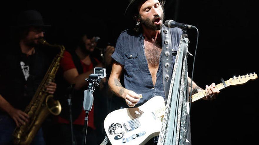 Leiva, en un concierto en Galicia.