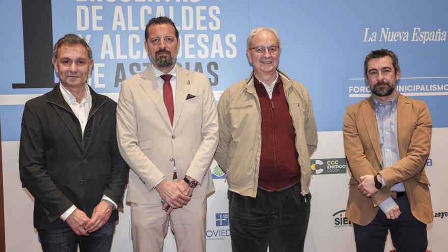 Por la izqueirda, Jorge Suárez, Eloy Alonso, José Manuel Lozano y Manuel Campa.