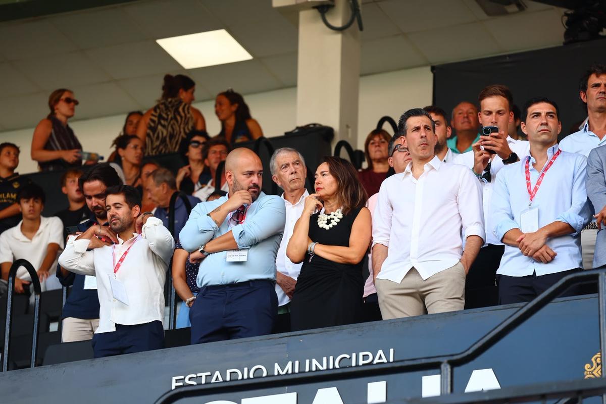 El palco de Castalia, con Fente, González, Hurtado, Voulgaris, Soria...