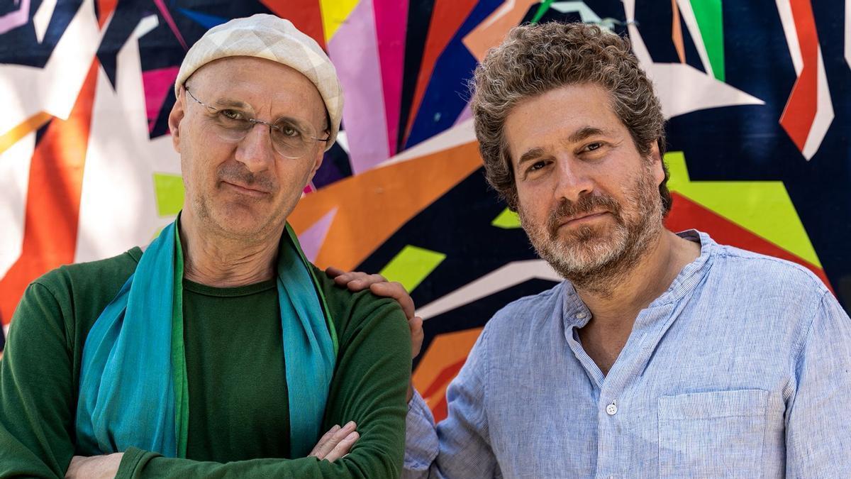 Jorge Rossy, a la izquierda, junto a Kevin Hays.