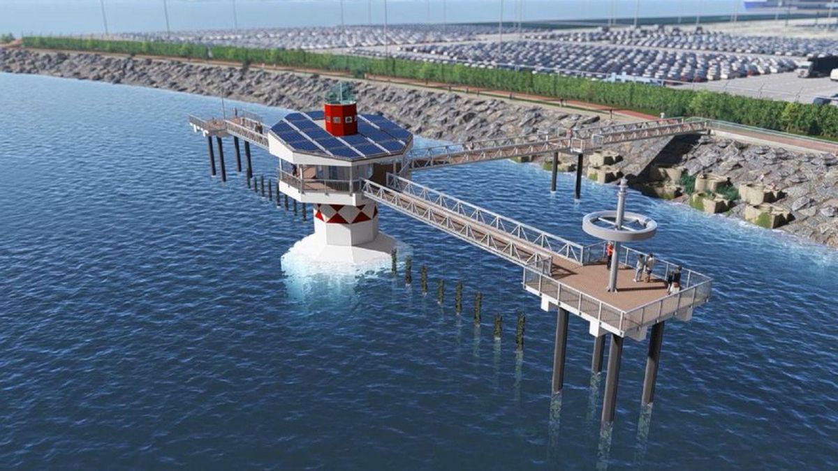 Infografía de los futuros «Peiraos do Solpor» del Puerto.