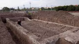 Descubren una balsa romana durante las obras que se están realizando en la huerta de Paterna