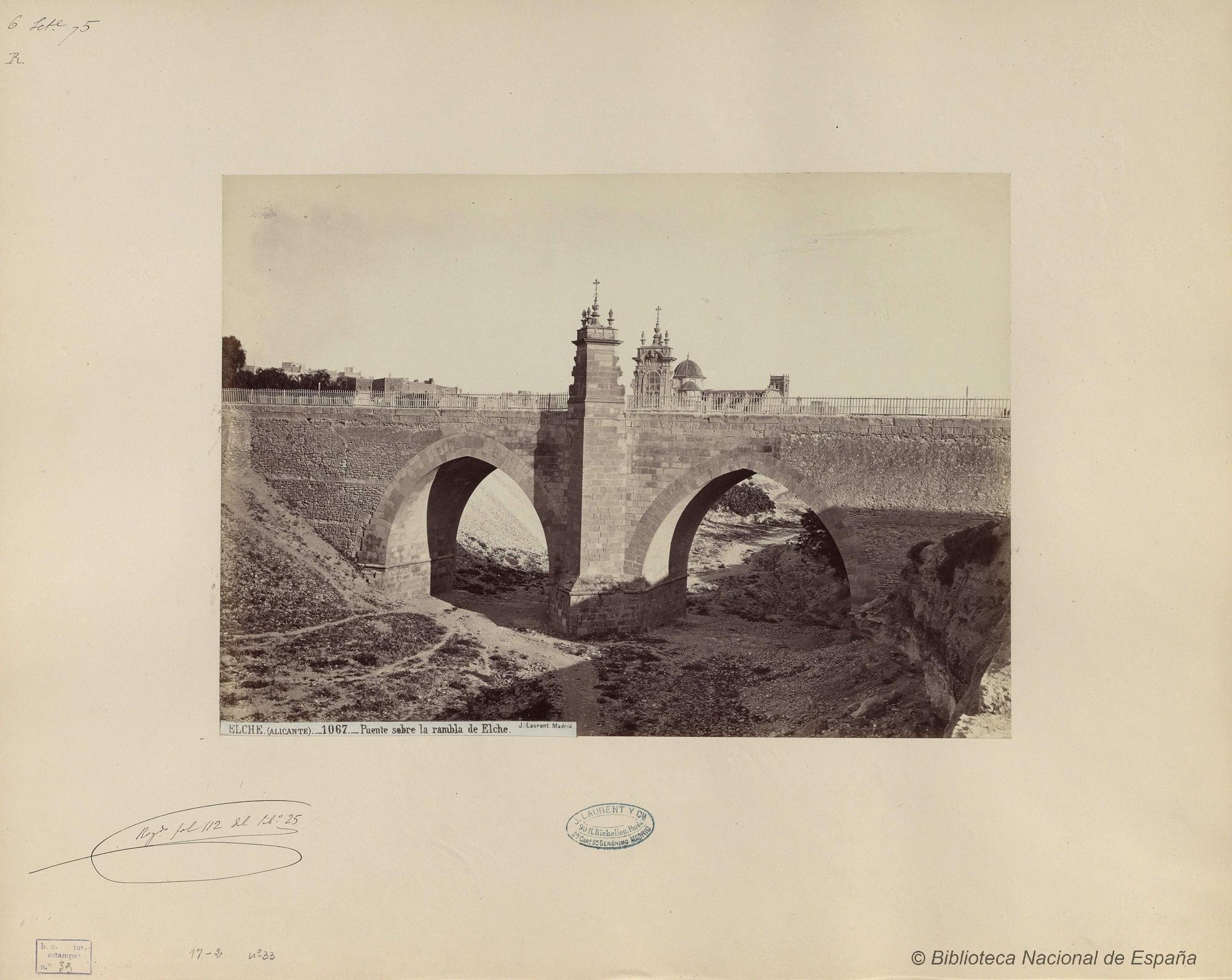 Elche. (Alicante), puente sobre la rambla de Elche._