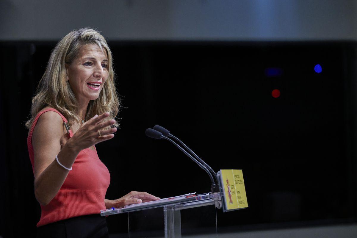 Yolanda Díaz, vicepresidenta segunda y ministra de Trabajo y Economía Social.