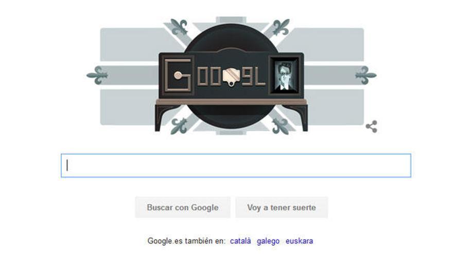 El inventor de la televisión mecánica, en el doodle de Google.