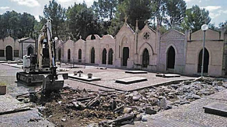 Reformas en el cementerio de Algaida