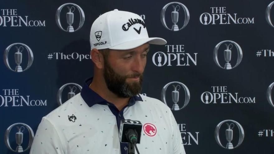 Rahm, contento con su estreno en el Abierto Británico: "He jugado muy bien, muy ordenado"
