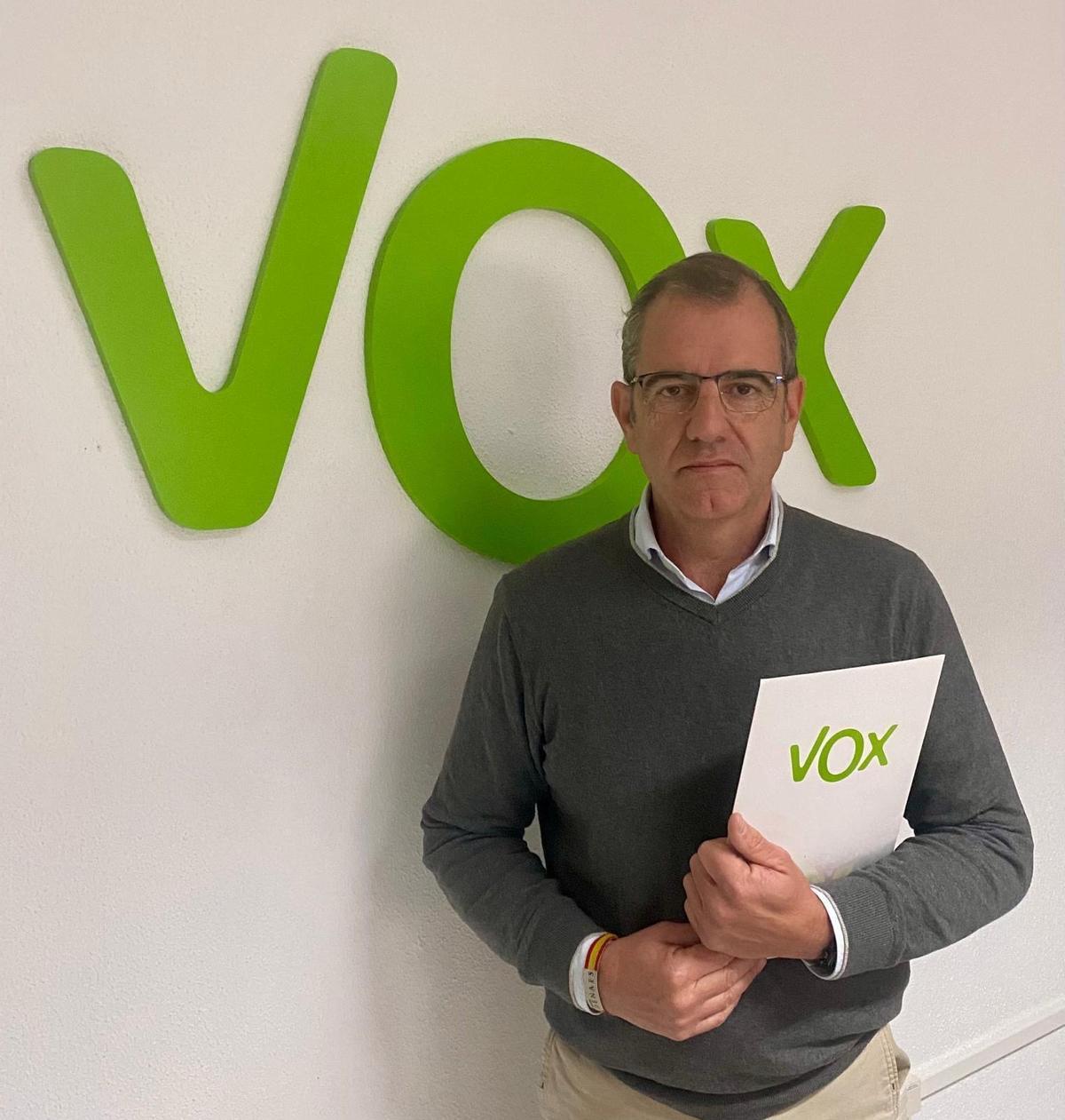 El portavoz de Vox en Cáceres.