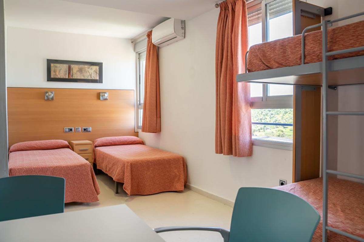 Imagen del interior del albergue de Constantina.