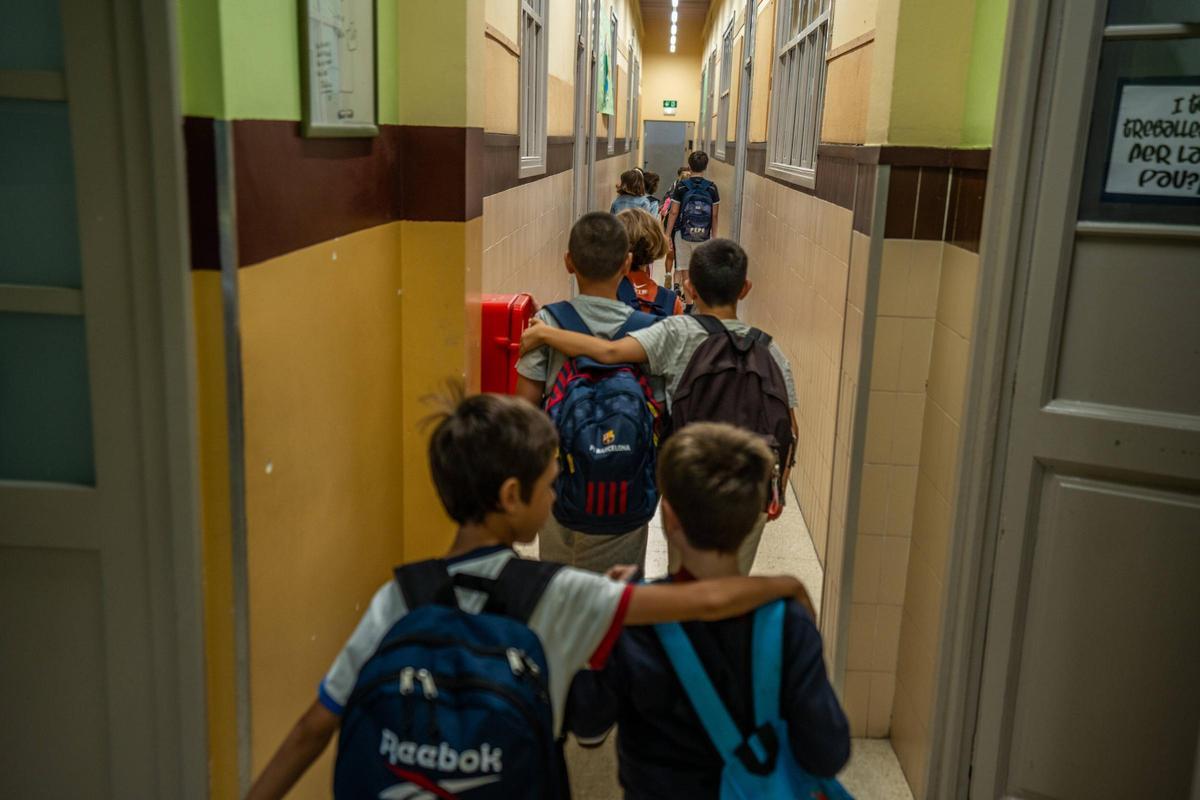 Vuelta al cole en la Escola Pia Sant Miquel de Barcelona