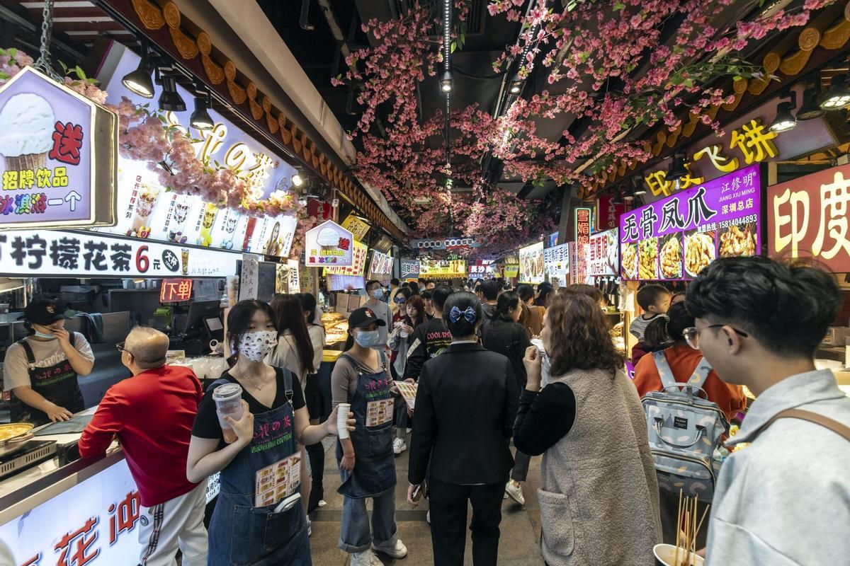 Mercado de Jiuxia en Shenzhen, China