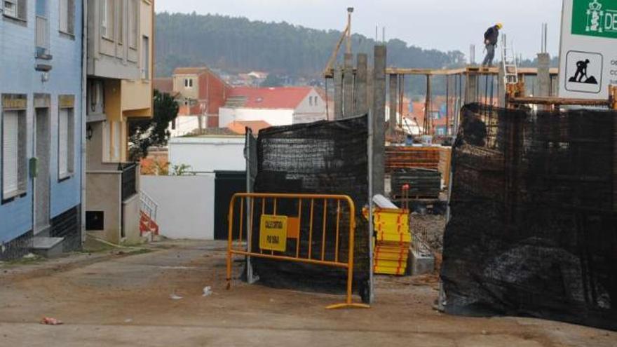 Estado de las obras del tanatorio hace unas semanas. / m. c. s.