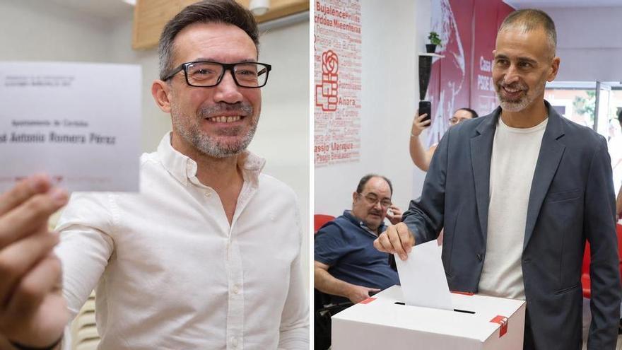 Las primarias del PSOE de Córdoba se decidirán en una segunda vuelta: José Antonio Romero y Ángel Ortiz se disputarán la candidatura a la Alcaldía