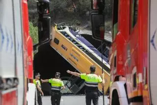 El accidente de autobús en la C-32 entre Tordera y Santa Susanna