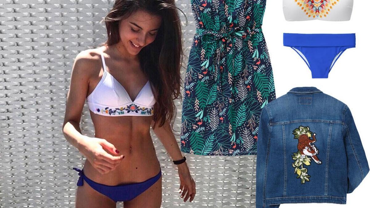 Moda de baño de 'influencer' con un guiño tropical