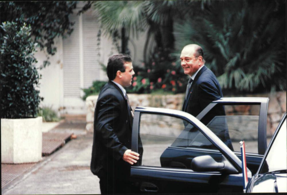 Jacques Chirac beim EU-Gipfel 1995 auf Mallorca.