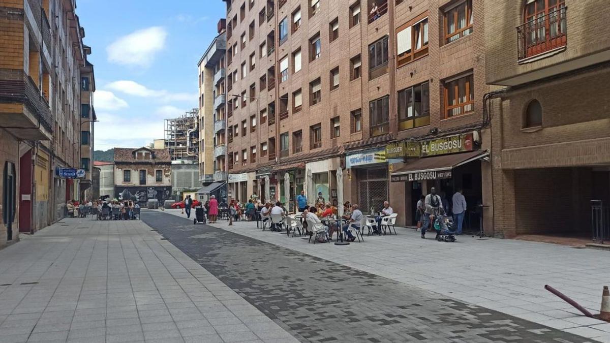 El tramo de la calle Jesús Alonso Braga en el que se actuó.