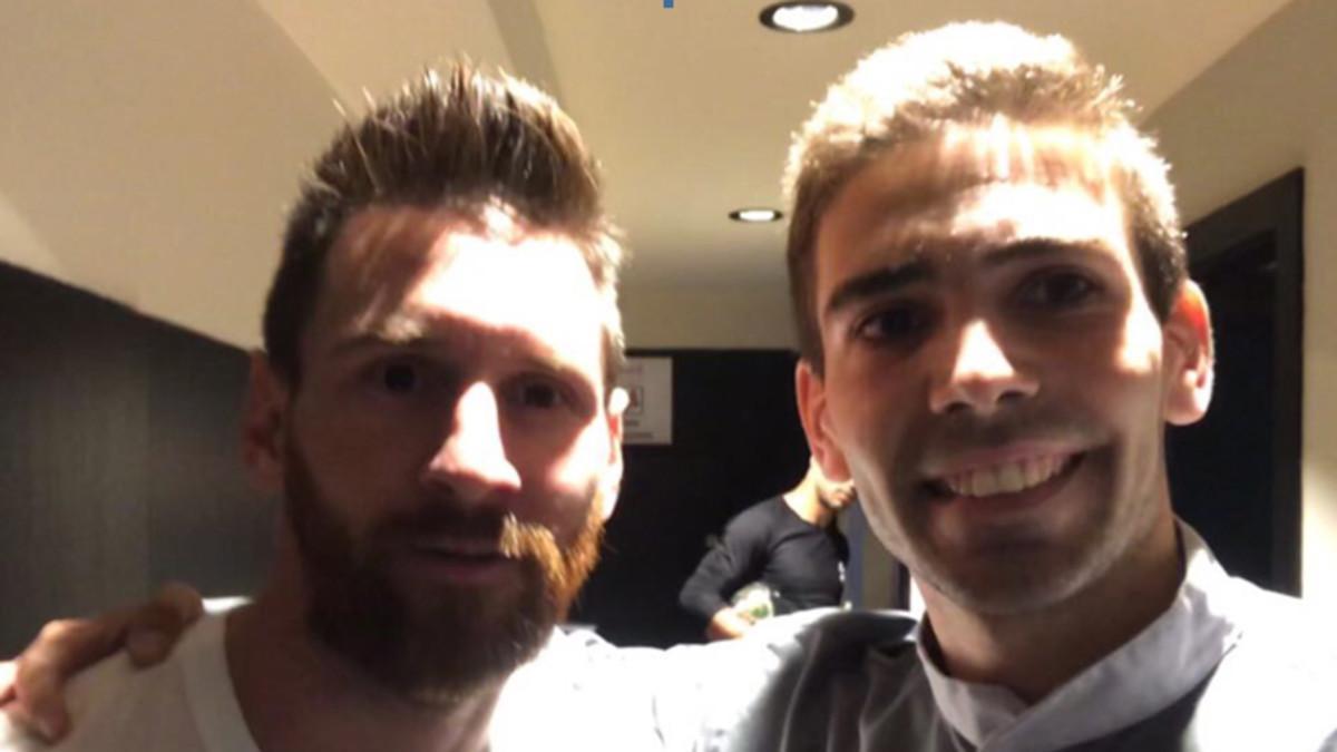Leo Messi y Martín Galli se hicieron un selfie que llenó de felicidad al joven argentino de 27 años