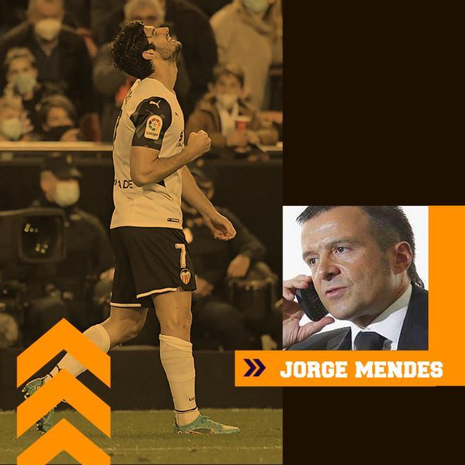 Guedes, un nombre más en la larga lista de representados por Jorge Mendes