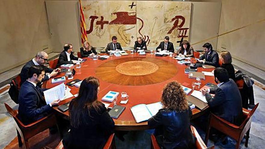 El Govern, reunit en Consell Executiu.