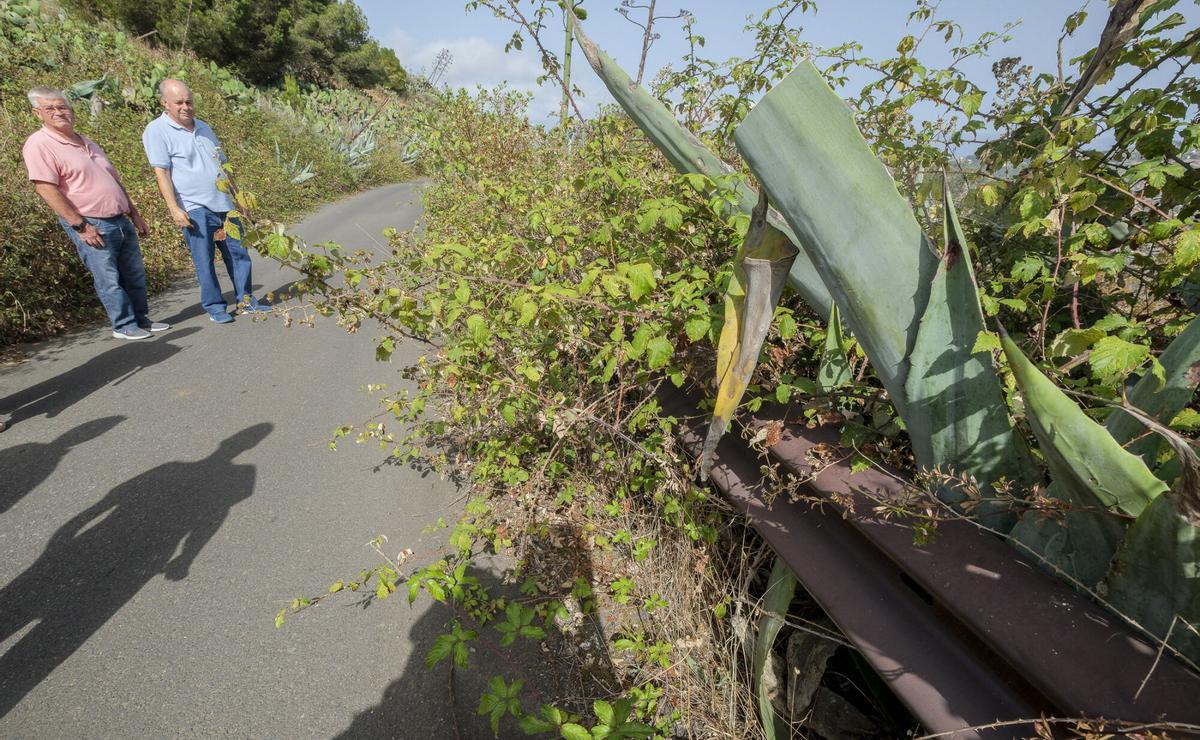 Vecinos de La Milagrosa advierten del riesgo de un tramo de carretera