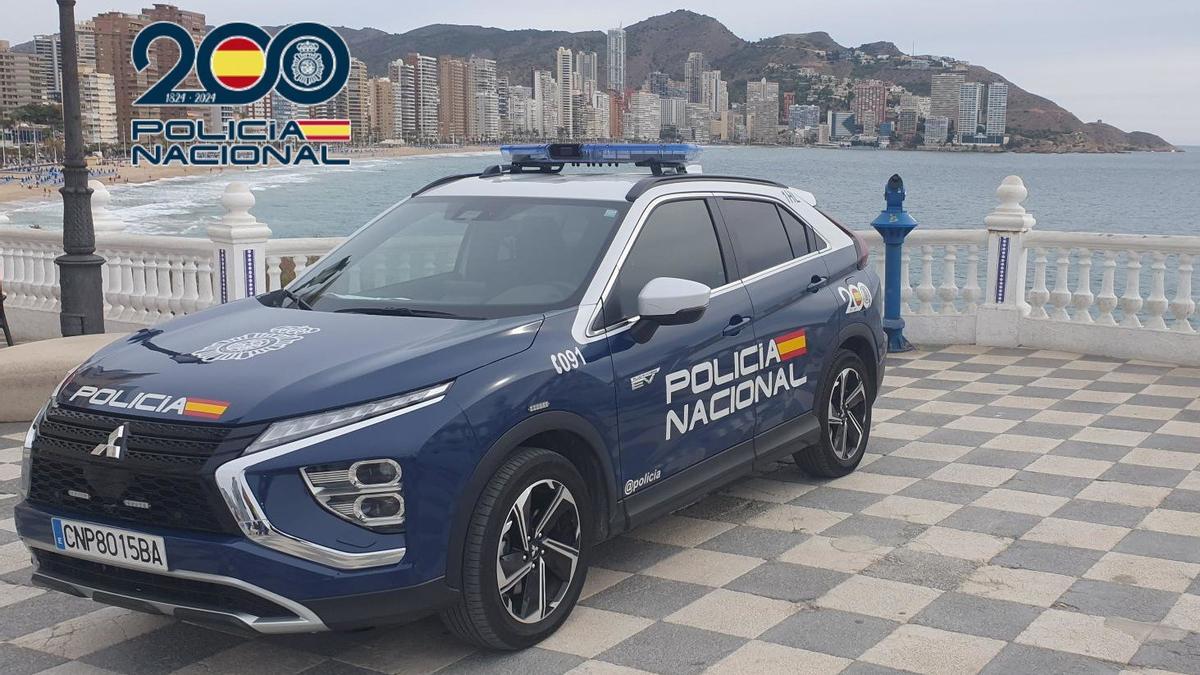 Archivo - Policía Nacional en Benidorm (Alicante)