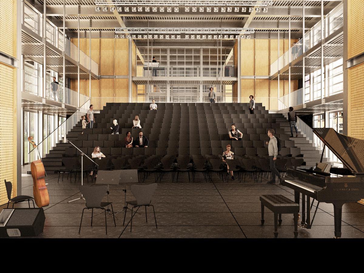 El nuevo Centro Cultural Ideal Flor albergará una biblioteca, un auditorio y un gimnasio